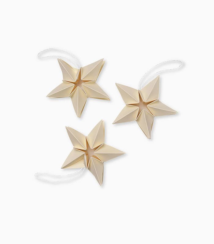 Amanda Paper Star Christmas Decoration 3pack
